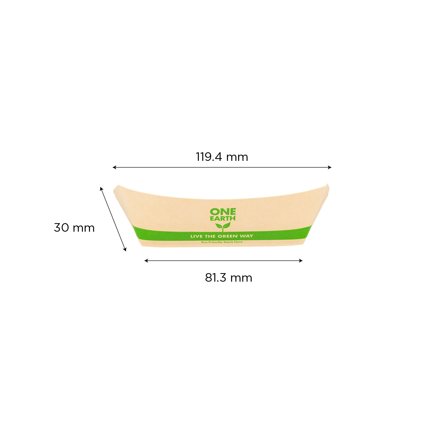 0.5 lbs. Bamboo Food Tray (Natural, Generic Print) Keary Website