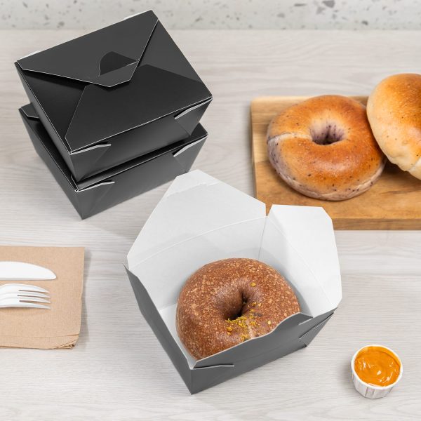 KYFP-FTG30B_03 30 fl oz Fold-To-Go Container (Box #1) (Black)