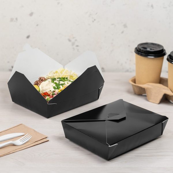 KYFP-FTG54B_01 54 fl oz Fold-To-Go Container (Box #2) (Black)
