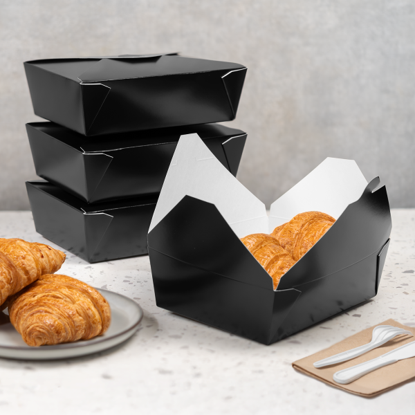 KYFP-FTG76B_01 76 fl oz Fold-To-Go Container (Box #3) (Black)