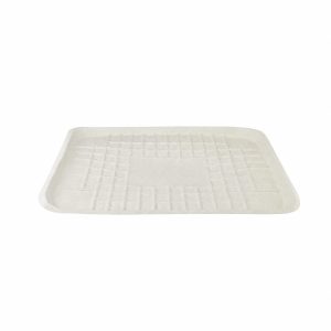 14″ x 18″ GreaseEase Molded Fiber Food Tray, PFAS Free (Natural)