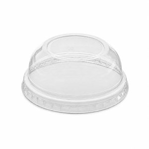 90mm PET Cup Dome Lid for 12-22 oz Paper Cold Cup (Wide Opening)