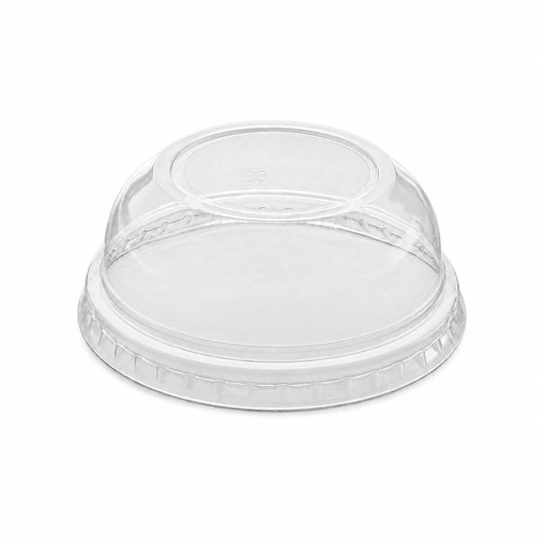 90mm PET Cup Dome Lid for 12-22 oz Paper Cold Cup (Wide Opening)