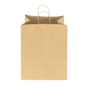 Paper Shopping Bag with Twisted Handles, 11″ x 12″ x 8″ (Kraft)